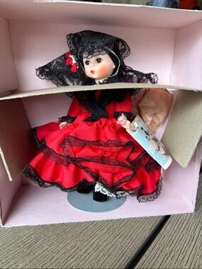 Madame Alexander Red and Black Lace Spanish Style Doll